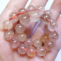 C150. 89,7Cts Gelang Batu Kecubung Jarum Emas sendana/GoldenRutilated