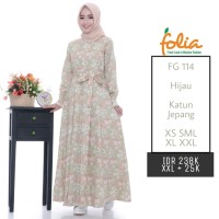 Gamis folia terbaru fg 114 xs-xl