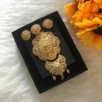 SET BROS ALPAKA AKSESORIS KEBAYA BALI (FULL GOLD PLATED) BA 52