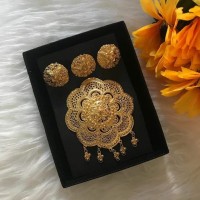 SET BROS ALPAKA AKSESORIS KEBAYA BALI (FULL GOLD PLATED) BA 57