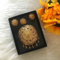 SET BROS ALPAKA AKSESORIS KEBAYA BALI (FULL GOLD PLATED) BA 51