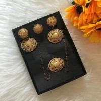 SET BROS ALPAKA AKSESORIS KEBAYA BALI (FULL GOLD PLATED) BA 60