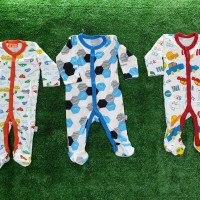Jumpsuit Bayi LIBBY motif laki/Premium Healthy Sleepsuits/Pakaian bayi