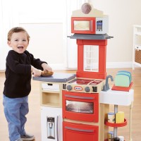 Jual LITTLE TIKES COOK N STORE KITCHEN DAPUR ANAK RED LITTLE PUMPKINS TOYS Murah