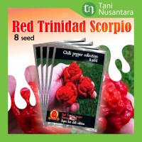 Benih Biji Tanaman Cabe Cabai Red Trinidad Scorpio Mouruga Blend 8seed