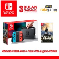 Jual Nintendo Switch Console Neon Bundling The Legend of Zelda Murah