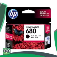 HP 680 ORIGINAL Black Ink / hitam tinta printer 2135 3635 3835 4675