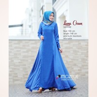 Baju gamis wanita muslim LUNA GOWN Ory by Mozbue