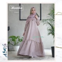 RANIA dress gamis katun linen busui original GREENISM