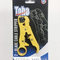 Tang Kupas Kabel Toho ORI Cable Stripper 2 Blade Coaxial RG59 RG 6 RG