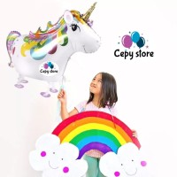 Jual Balon Foil Air Walker / Airwalker Unicorn Pegasus / Kuda Pony Murah