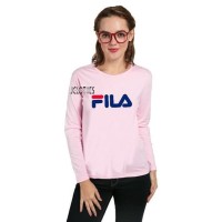 Terbaru Dengan Harga Terjangkau Kaos Lengan Panjang Wanita Fila - Pink