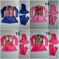 Baju Renang Muslimah Anak 2-4 Tahun Karakter Cantik