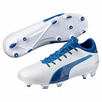 ORI Sepatu bola puma original soccer Evotouch 3 FG white/blue murah