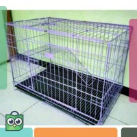 Kandang Tingkat Besar Besi Lipat Size XL(80X57x50) U/ Kucing /