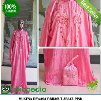Jual MUKENA DEWASA PARASUT ABAYA PINK Murah