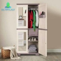 Lemari Pakaian Plastik Olymplast / Olympic + Kaca