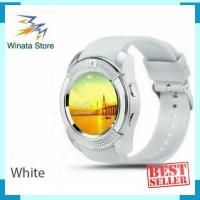 SMARTWATCH ONIX V8 DZ11 - JAM TANGAN PINTAR GSM - WHite