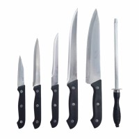BEST KITCHEN JYSK Knife Set With Board 000264 Black 6Pcs