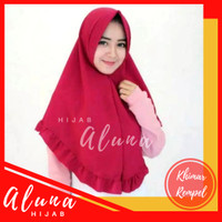 Jual HIJAB KERUDUNG JILBAB INSTAN KHIMAR REMPEL PET BERGO ANTEM MURAH 65x75 Murah