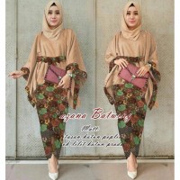 Setelan Hazana Cosku / Baju Busana Muslim Kebaya Batwing Remaja