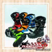 Sepatu CROSS ONEAL Hitam Stabilo/ MX / TRAIL lokal bukan Fox Alpine