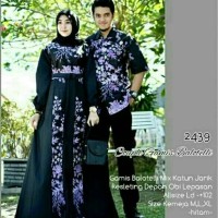 Copel Batik Gamis ZIE Motif Buketan kemeja katun