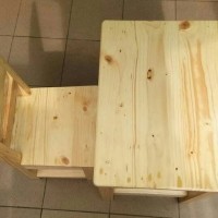 Meja belajar anak paud/TK/SD satu set