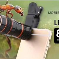 Lensa telezoom 8X jepit Untuk Semua HP Universal Kamera Lens telescope