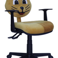 Ergosit Kursi Belajar Cartoon Chair Kitty - Coklat