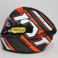 HELM KYT CASCO NF-R ENERGY ANTHRACITE RED MATT DOUBLE VISOR FULL FACE