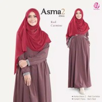 Gamis Asma 2 Red Charmine L Yasmeera