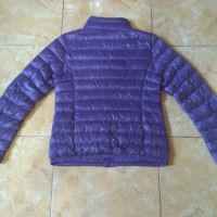 jaket bulu angsa Uniqlo. Down Jacket. ungu