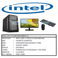 PAKET CPU / PC RAKITAN KOMPLIT 4 / INTEL I3 7100 (3.9 GHZ) / RAM 4GB