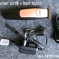 Alat Cukur Rambut Baterai Kemei Detailer 3202 Barbershop Salon