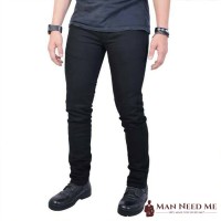 Celana Jeans SLIM FIT Pria Denim STRETCH - Hitam