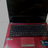Laptop Gaming Asus A43SD Core I3 Nvidia Geforce 610M - Merah