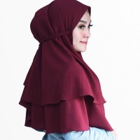 Hijab Khimar 2 Layer Bella - Jilbab Instan Bergo Cantik Murah