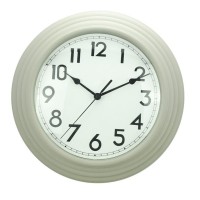 JYSK Wall Clock EG6970 - Jam Dinding D30Cm Cream dekorasi