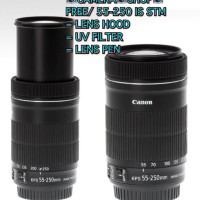 Harga PRomo Diskon - LENSA CANON EF-S 55-250MM F 4-5.6 IS STM BONUS