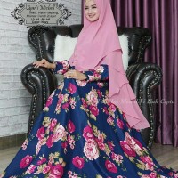 GAMIS SYARI BERGO KHIMAR SET PESTA JUMBO : BW5027 MICHELL KATUN JEPANG