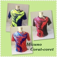 kaos baju voli volley badminton Mizuno corat coret PROMOO