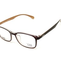 Frame Kacamata Gino Armani GNA B-869 Brown Original Pria / Wanita
