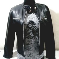 Jaket kulit asli untuk wanita