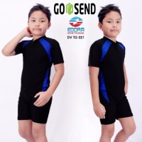 Baju Renang Diving Pendek Anak Cowo Cewe 6-10thn DV TG