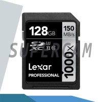 Memori Lexar 128GB SD 1000x UHS-II SDXC Memory Card Kamera - U3