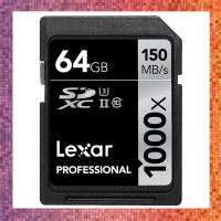 Memori Lexar 64GB SD 1000x UHS-II SDXC Memory Card Kamera - U3
