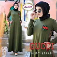 Baju Gamis Wanita Muslim Terbaru Gucci Dress Murah