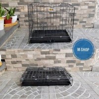 Kandang lipat kucing anjing kelinci ukuran 61 x 43 x 50 cm