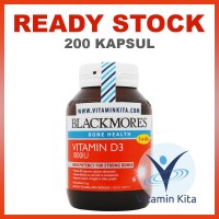 Jual BLACKMORES VITAMIN D3 1000IU - 200 CAPS Murah